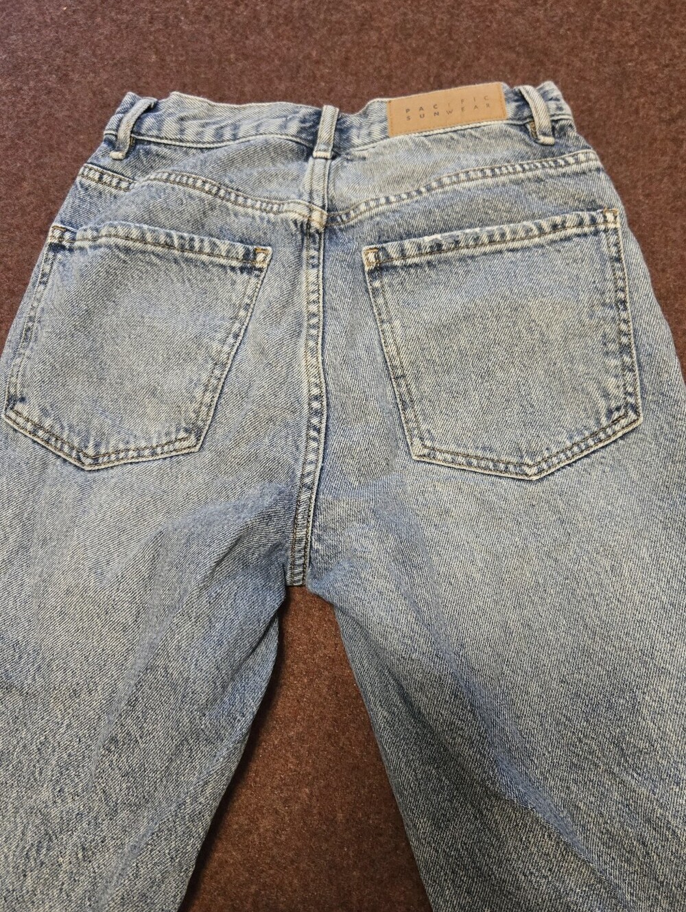 Y2K Pacific Sunwear Dad Jeans In Size 23 Ripped Distressed Acid Wash - Picture 13 of 13